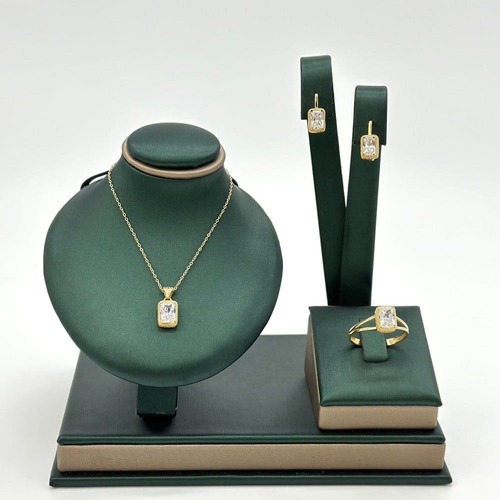 نصف طقم ذهب عيار 18 من مجوهرات الشلوي