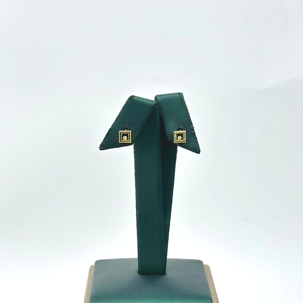 حلق ذهب اصفر طبي أطفال عيار 18 من مجوهرات الشلوي