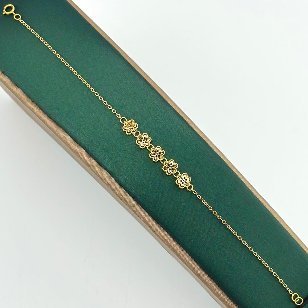 سوارة ذهب اصفر بدون فصوص عيار21 من مجوهرات الشلوي