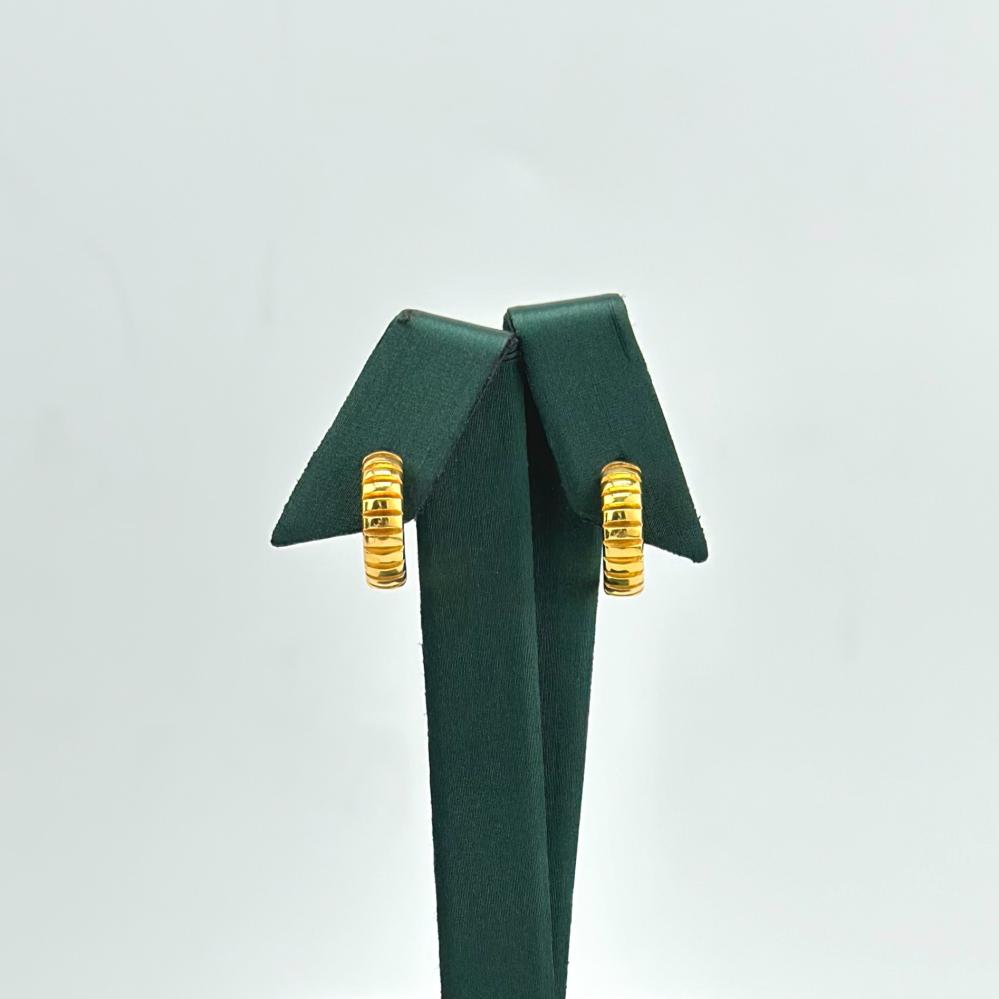 حلق ذهب اصفر عيار 21 من مجوهرات الشلوي