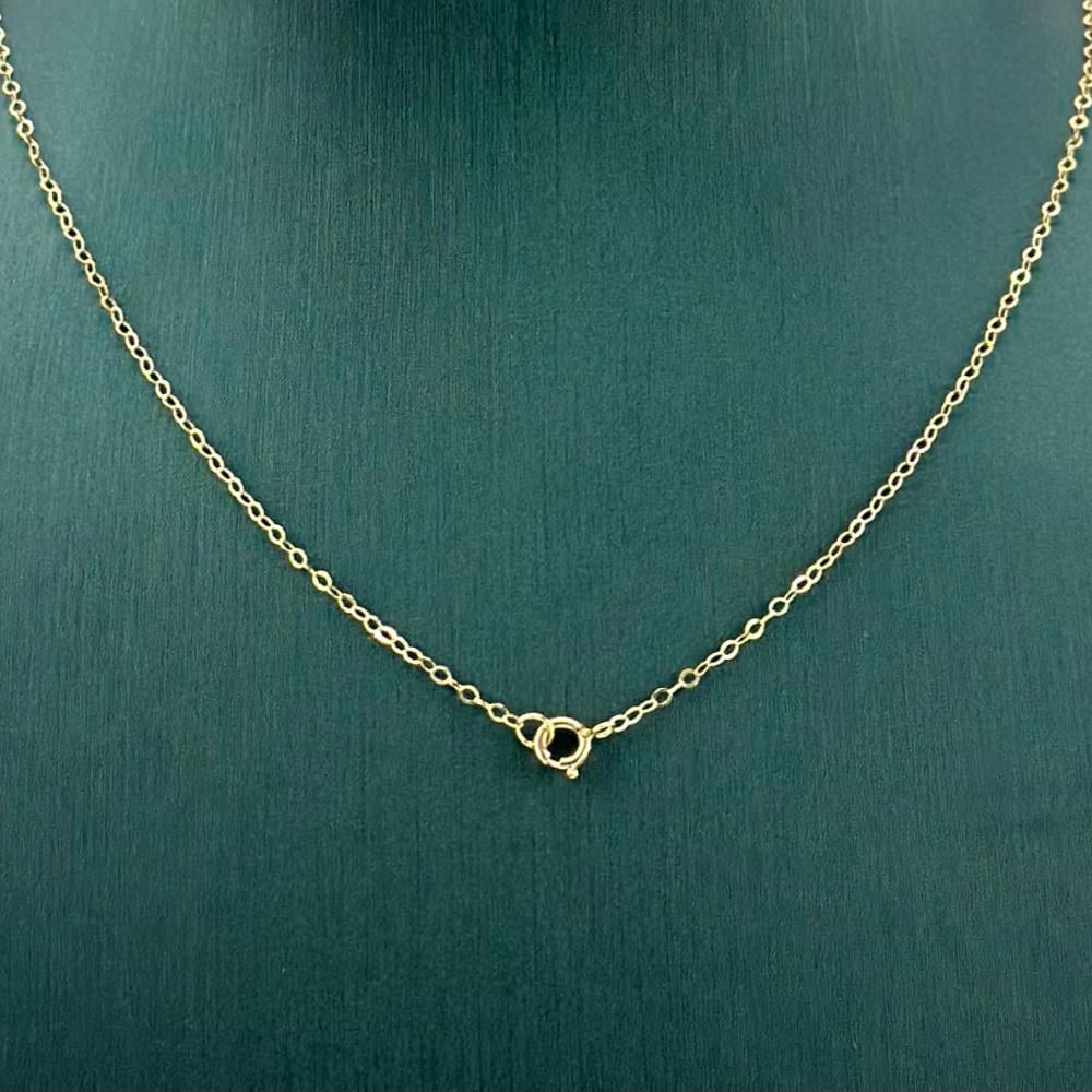 تقفيلة عقد ذهب أصفر عيار 18 من مجوهرات الشلوي