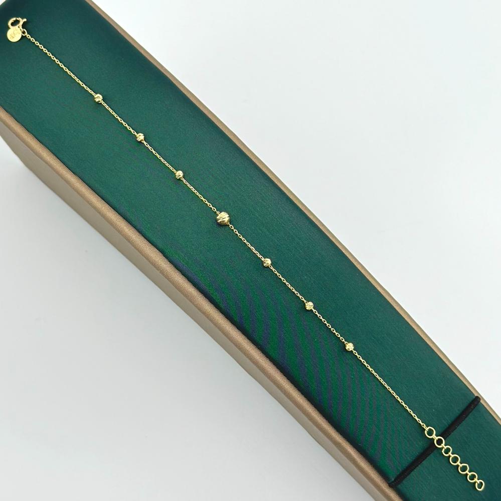 اسوارة ذهب اصفر عيار 18 من مجوهرات الشلوي