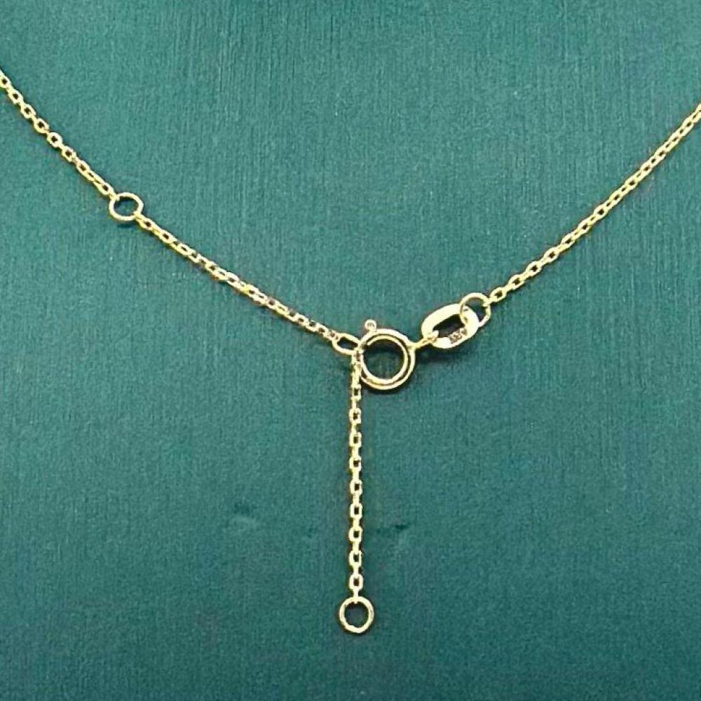 سلسال ذهب أصفر عيار 18 من مجوهرات الشلوي