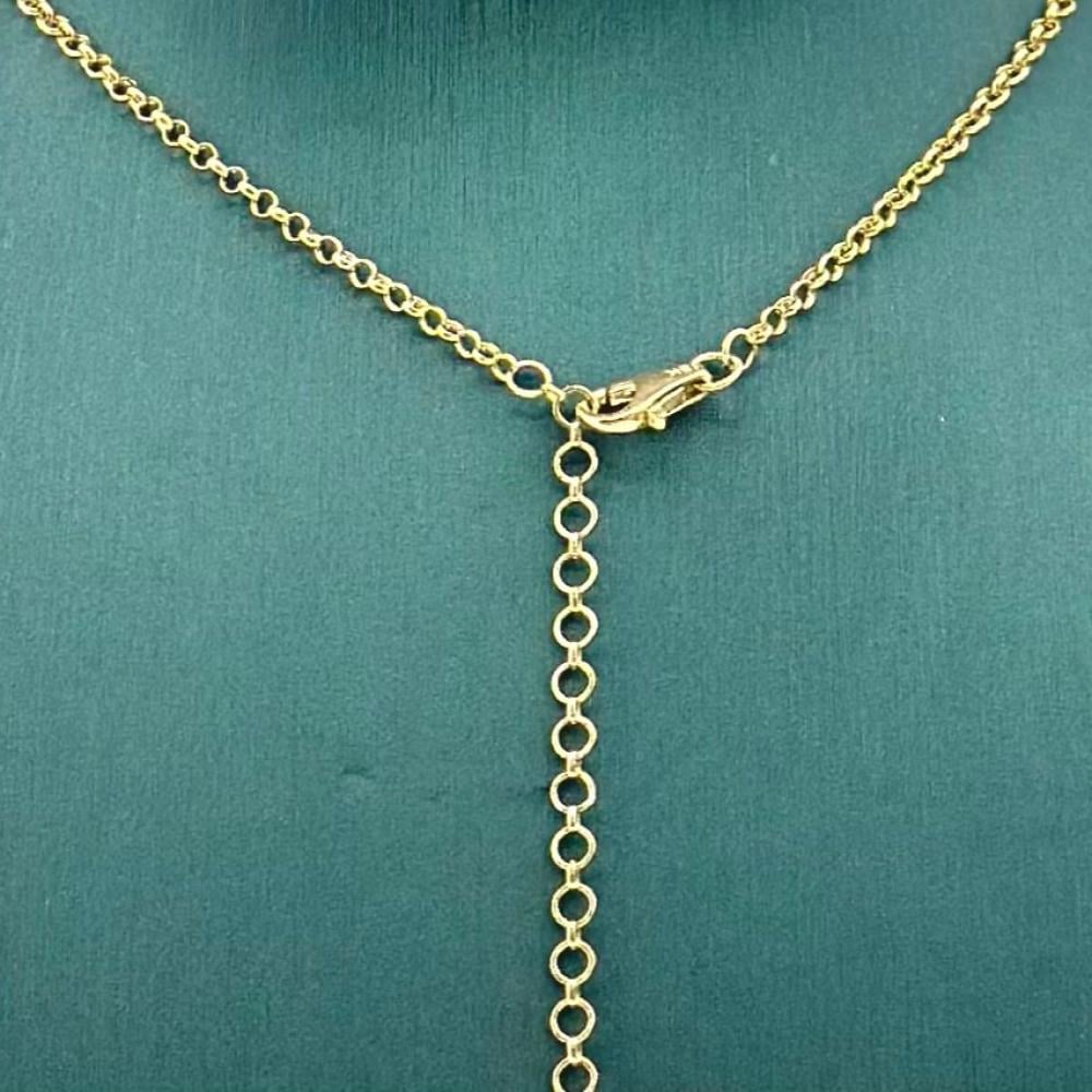 سلسال ذهب اصفر ايطالي عيار 18 من مجوهرات الشلوي