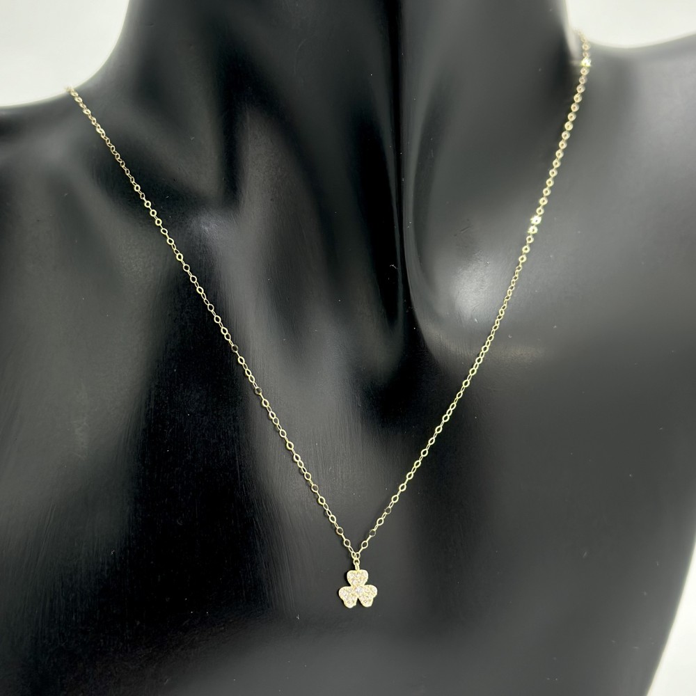 عقد ذهب أصفر عيار18 من مجوهرات الشلوي -18 K yellow gold necklace from