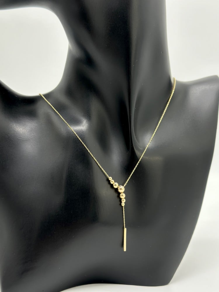 عقد تصميم ايطالي مميز ( 2.3 جرام - عيار 18 - NE0436 )