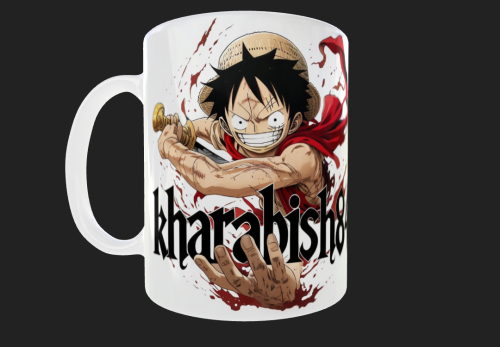 كوب "Luffy Kharabish" | تصميم فاخر مستوحى من أنمي...