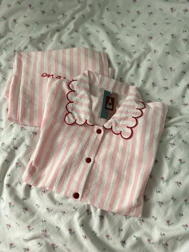 Tea Party Pjs | بجامة مخططة