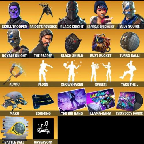 حساب ايبيك يحتوي على سكلتون بنفجسي + اكس الطيارة +شيطون مع الايميل الاساسي ينربط سوني