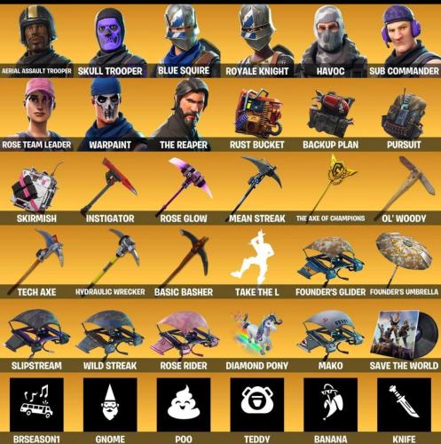 حساب ايبيك يحتوي على سكلتون بنفسجي -جوردن الطيار الذهبي-مع الايميل الاساسي ينربط سوني