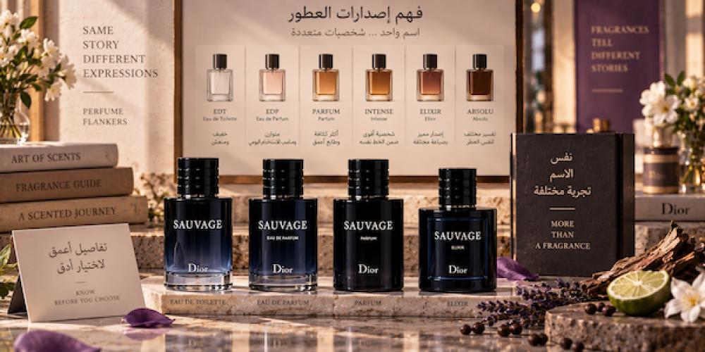 ما هو فلانكر العطر؟ دليل فهم الإصدارات المختلفة وأسماء العطور