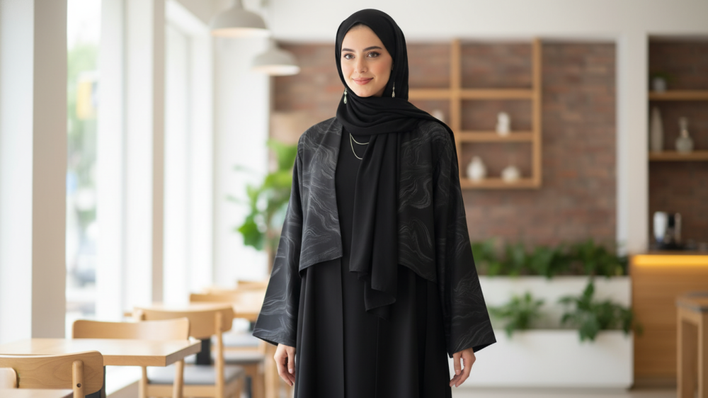 عباية كريب ملكي