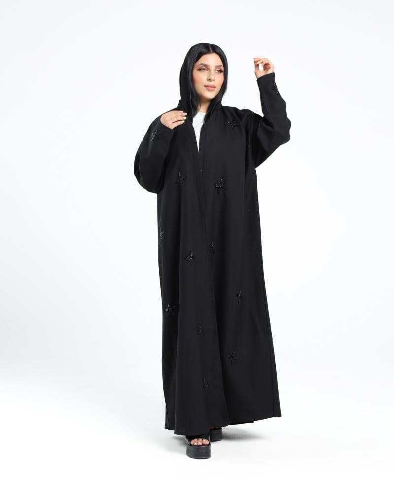 عباية سوداء سادة كلاسيك راقية