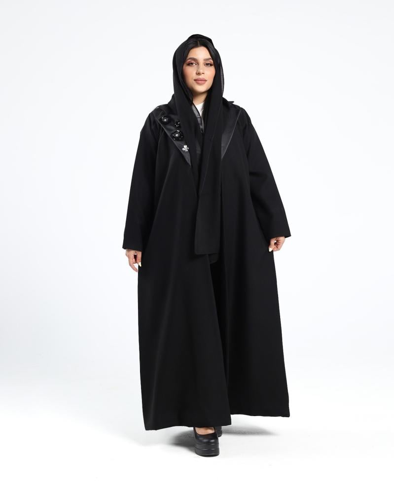 عباية كتان فخمة ستايل راقي