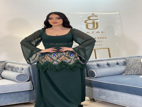 فستان زيتي (ليان٣)