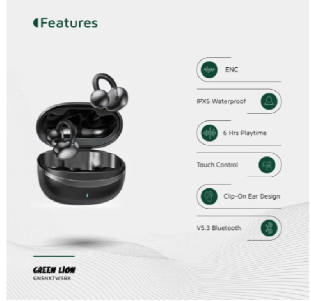 سماعات أذن Green Lion Sonix Clip On