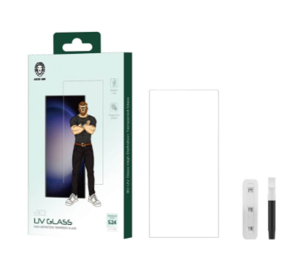 واقي زجاجي عالي الدقة 9H Steve من Green Lion ساسمونج S24 ULTRA
