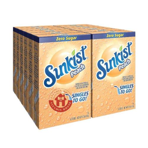 نكهة الخوخ - 12 علبه - Sunkist