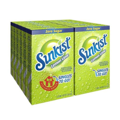 نكهة الليمون الأخضر - 12 علبه - Sunkist