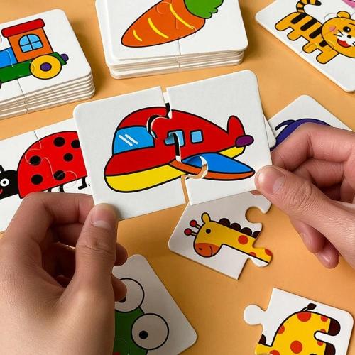 بطاقات مونتيسوري التعليمية ألعاب معرفية للاطفال