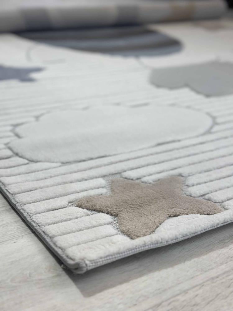 سجاد أطفال كريمي وأزرق