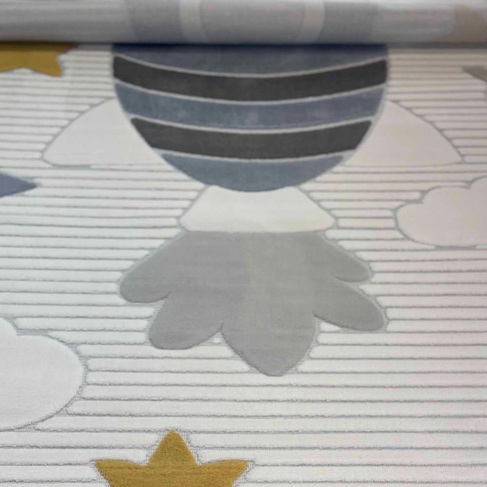 سجاد أطفال كريمي وأزرق