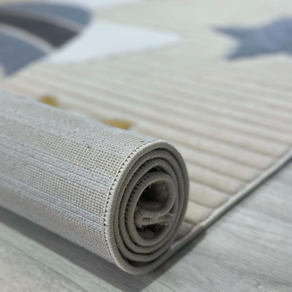 سجاد أطفال بيج وأزرق