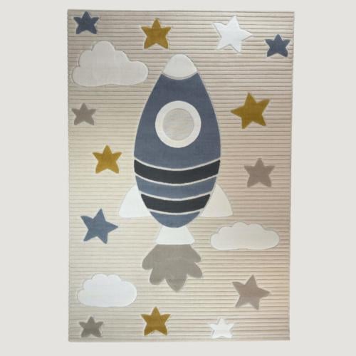 سجاد أطفال بيج وأزرق