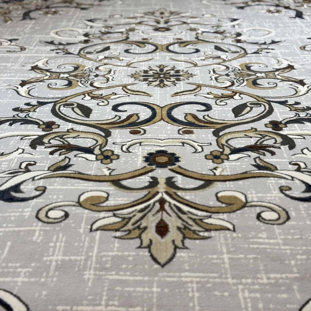 نقش فرنسي رمادي وأزرق