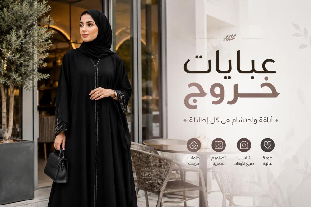 أجمل موديلات عبايات الخروج العصرية للمحجبات