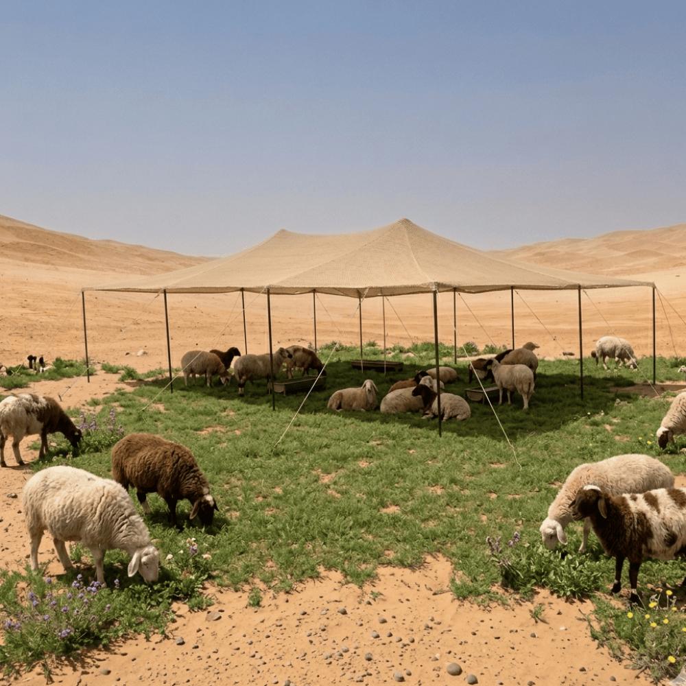 مظله حلال للاغنام والمواشي