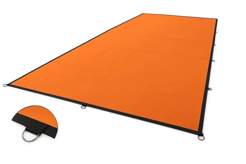 طربال PVC برتقالي 680غ مقاوم للماء – تفصيل حسب الطلب