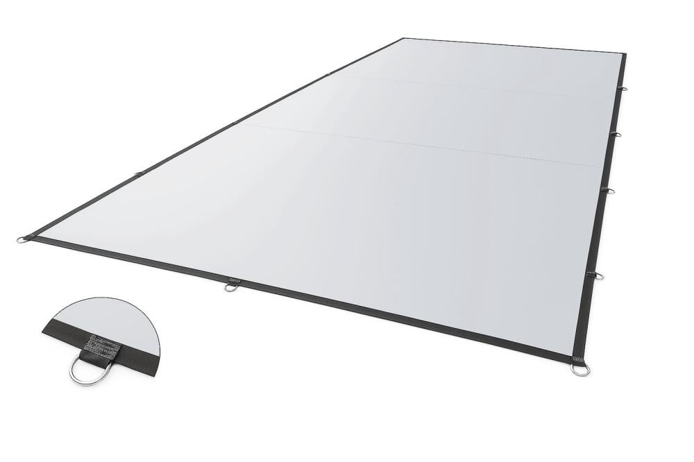 طربال رصاصي ضد الشمس – شراع PVC بوزن 450 غرام