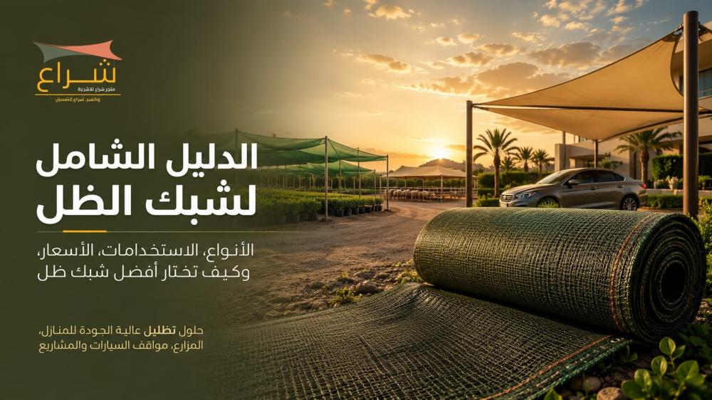 الدليل الشامل لشبك الظل: الأنواع، الاستخدامات، الأسعار، وكيف تختار أفض