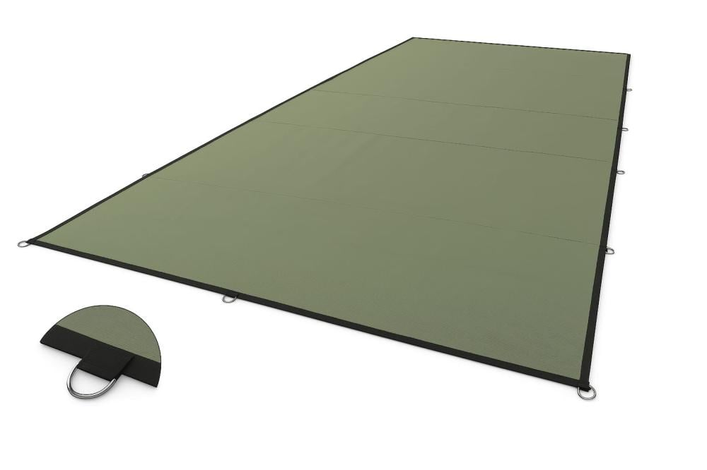 طربال عازل للماء – شراع PVC بوزن 450 غرام لون زيتي