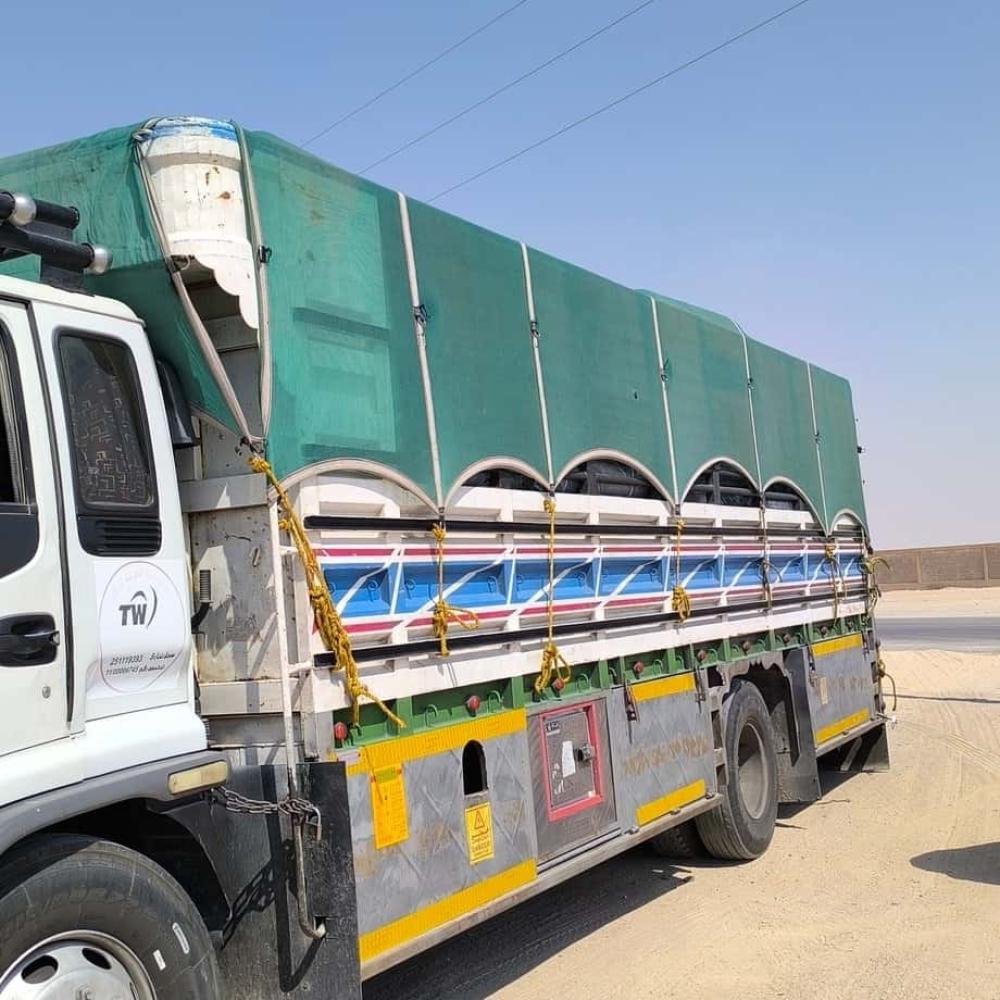 شراع لوري شبك اخضر