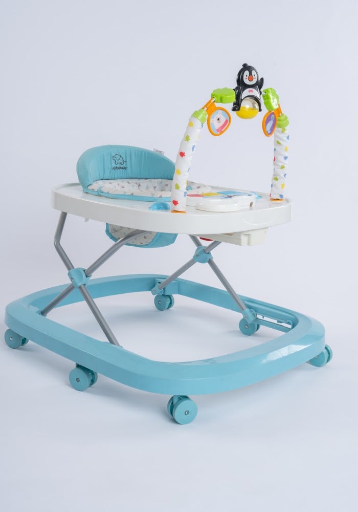 elphybaby 2 in 1 Baby Walker push walker with adjustable height and Musial game bar Elphybaby