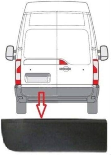 ديكور باب خلفي ماستر يسار