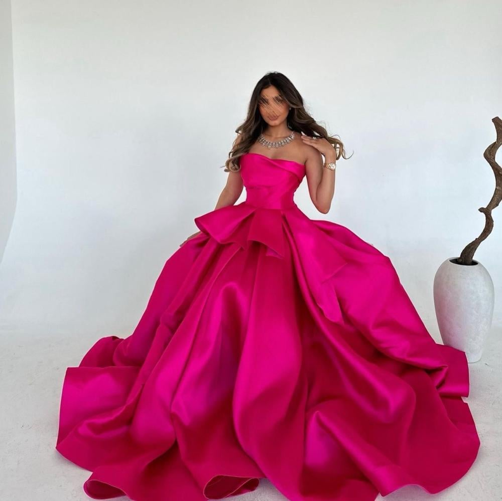 فستان سهرة فوشي