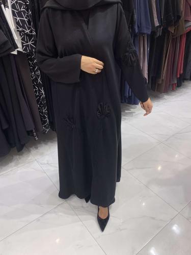 عبايه نص كلوش قماش انترنت