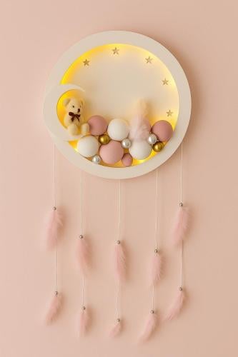 تعليقة مواليد تصميم دائري مع إضاءة