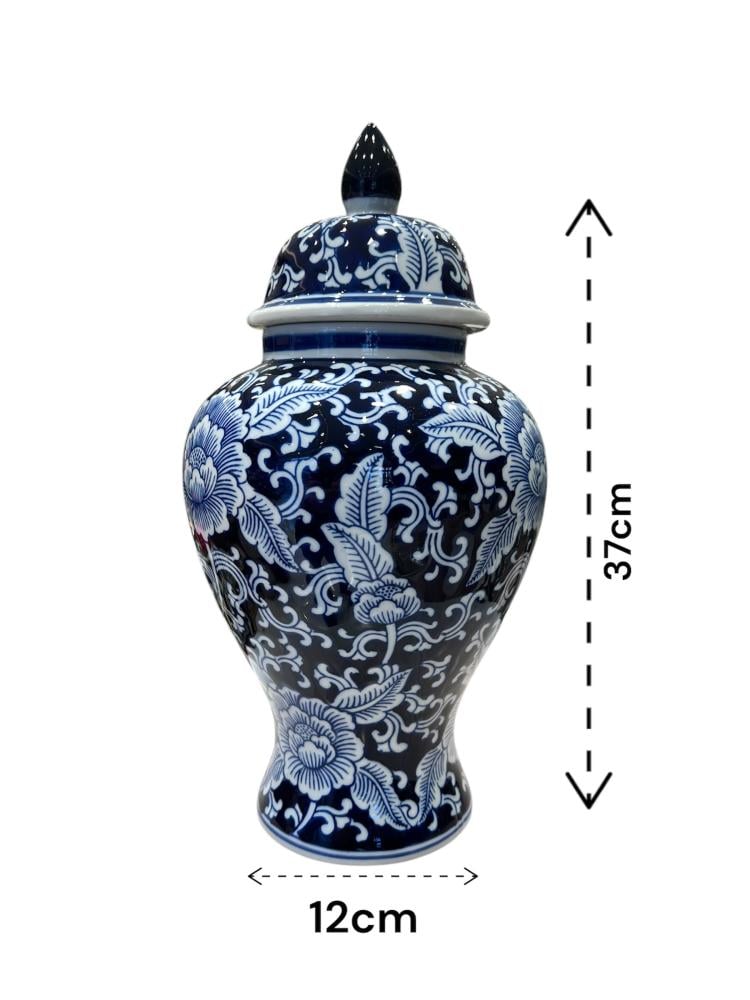 فازة سيراميك مع غطاء