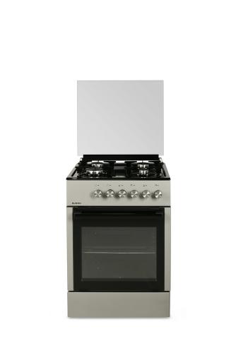 فرن غاز كوميتال 4 عيون 60*60 سطح استيل جوانب فضي ت...