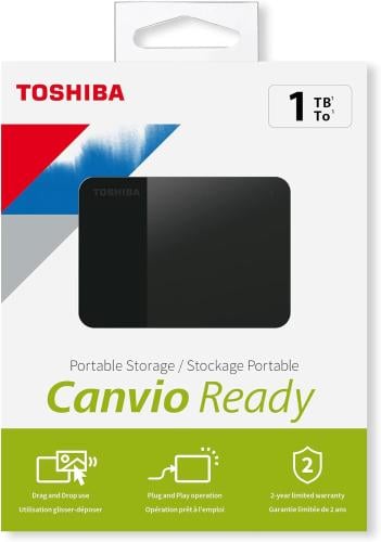 هارد توشيبا خارجي محمول سعة 1 تيرابايت بمنفذ USB 3...