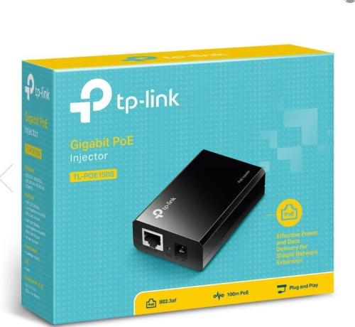 محول TP-Link lnjector Gigabit 802.3af PoE TL-POE15...