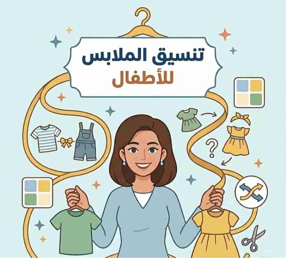 تنسيق الملابس للاطفال