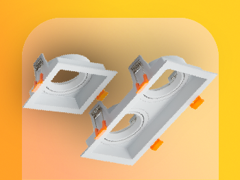 اطارات غاطسة مانعة للتوهج مربعة