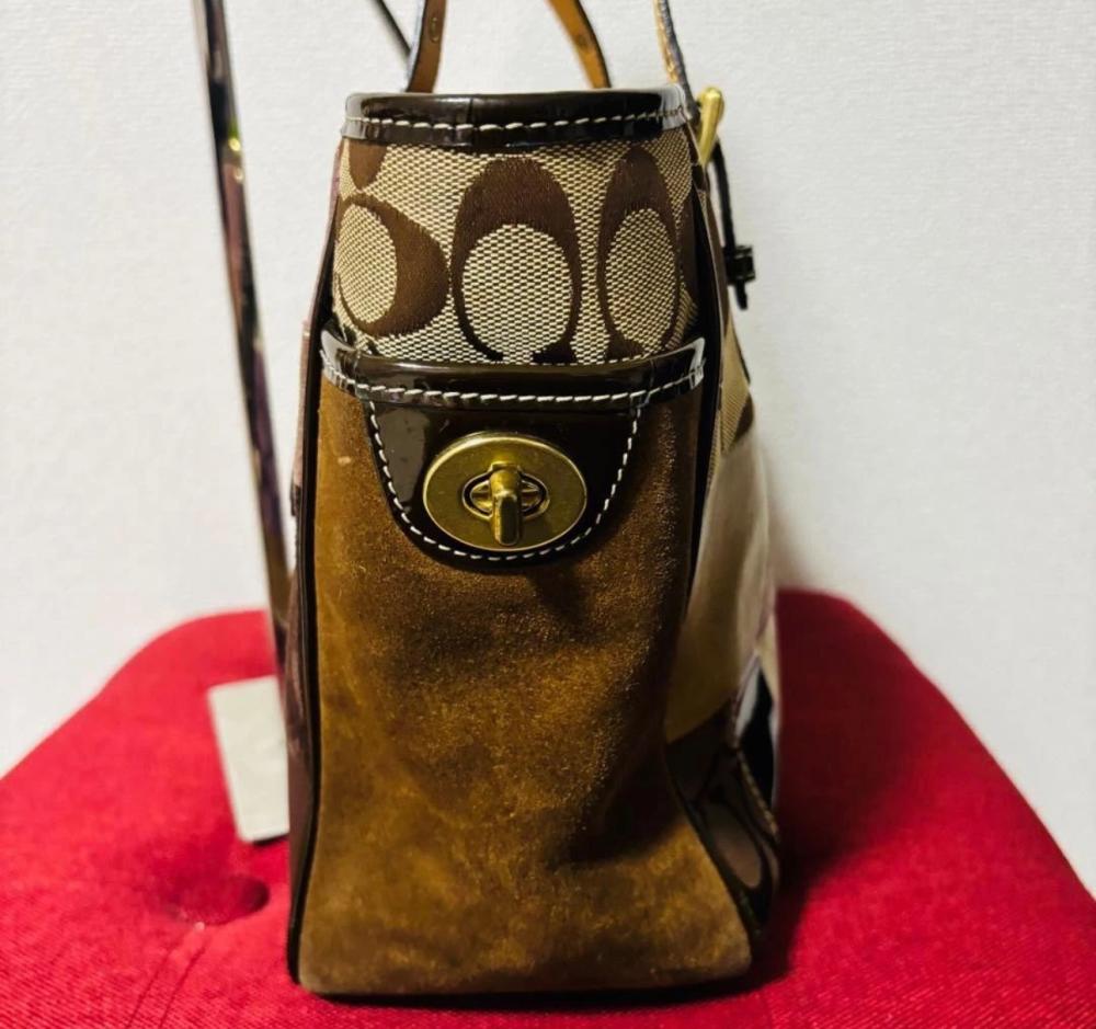 Coach 9499 Tote bag Patchwork Turnlock Vintage Coach Boho