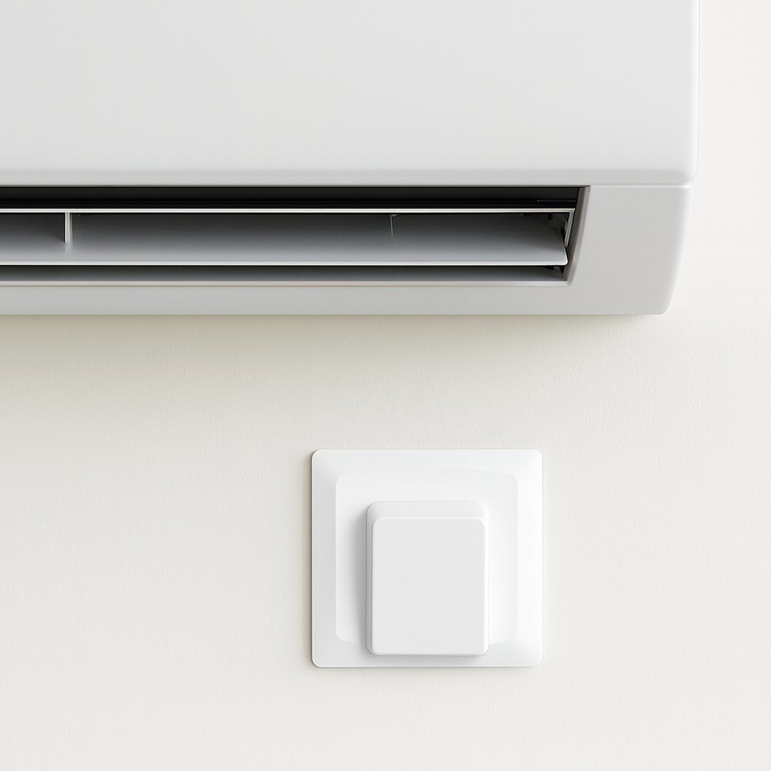 مفتاح توصيله مكيف كلاسيك ابيض موفال