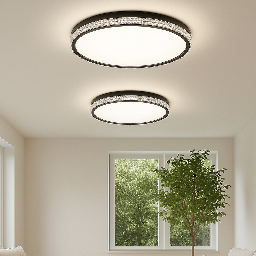 لطش  LED دائرية مزدوجة اللون – تصميم أنيق وعصري